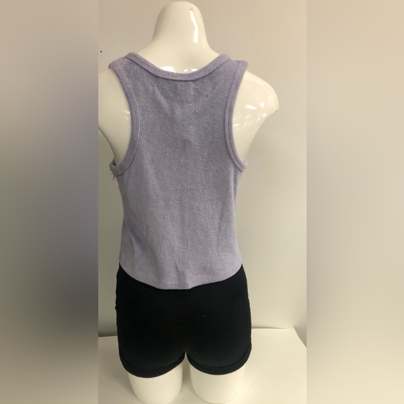 NWT SELECTED FEMME CROPPED SLEEVELESS TOP IN WASHED PURPLE - Picture 5 of 11